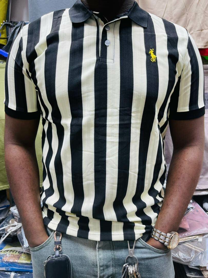 Strip golf shirts