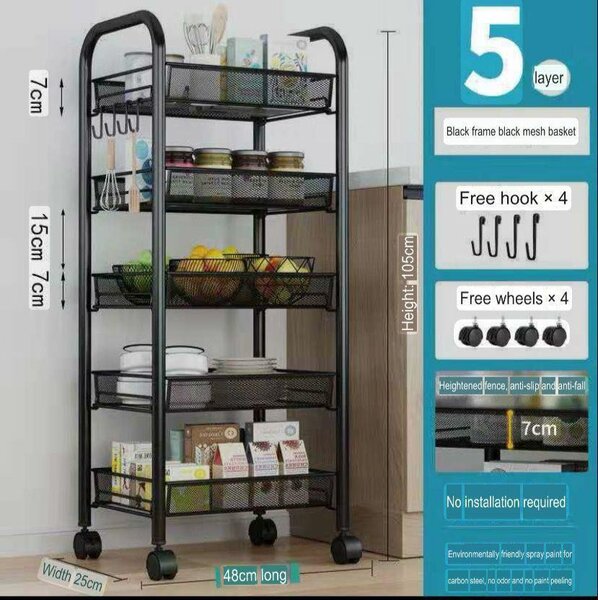 5 layer rack