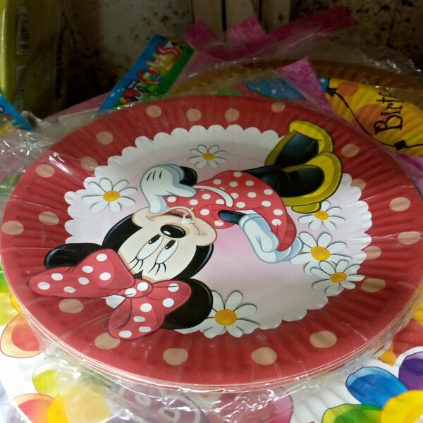 Assiette avec dessin(10pcs)