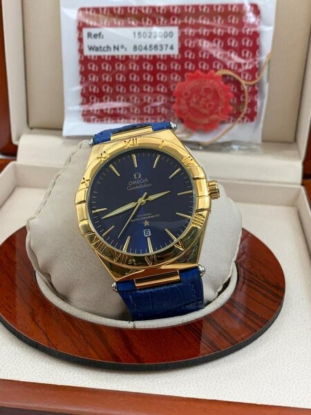 OMEGA LEATHER WATCH
