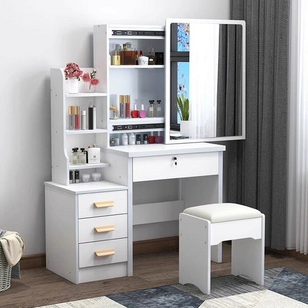 Coiffeuse moderne avec tabouret