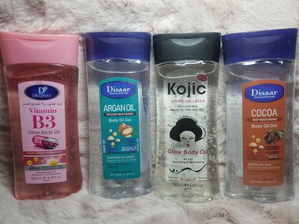 Body gel oils