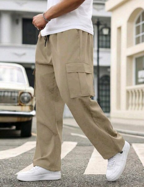 Pantalon cargo beige pour homme