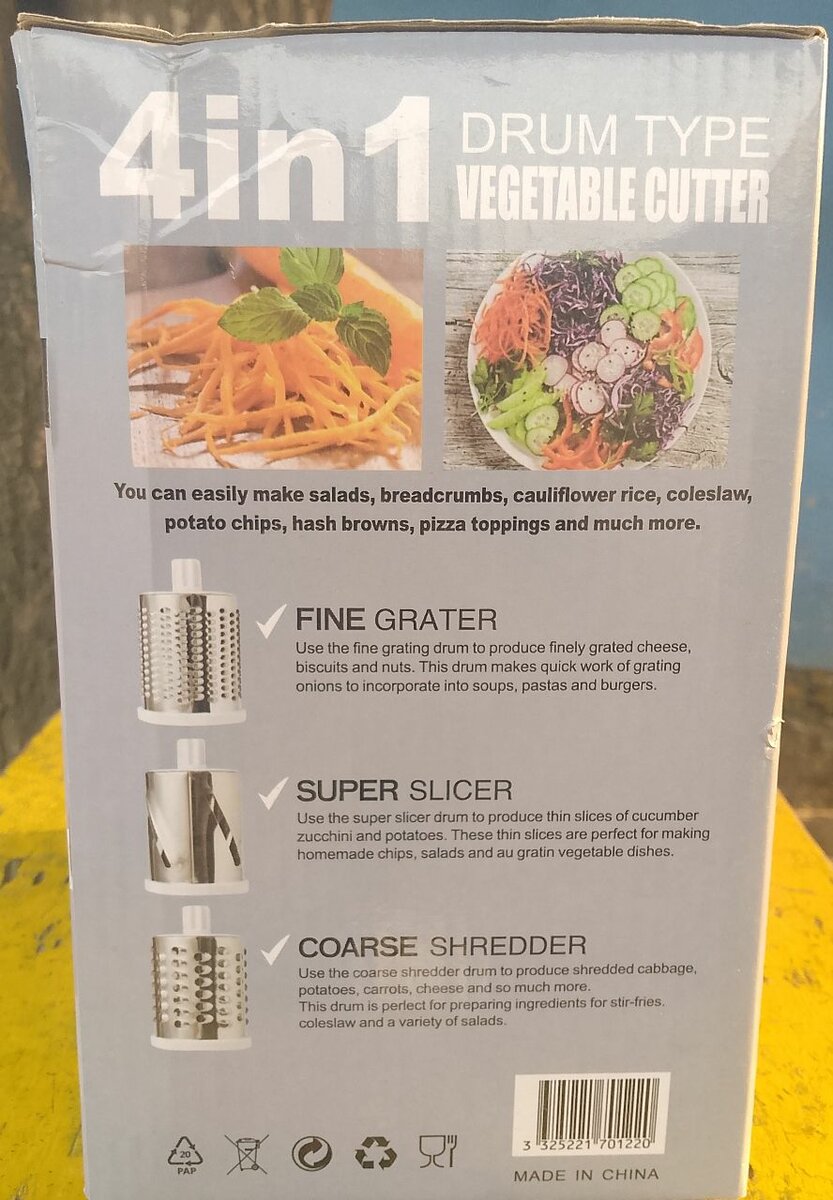 Multifunctional 4 in 1 vegetables cutter