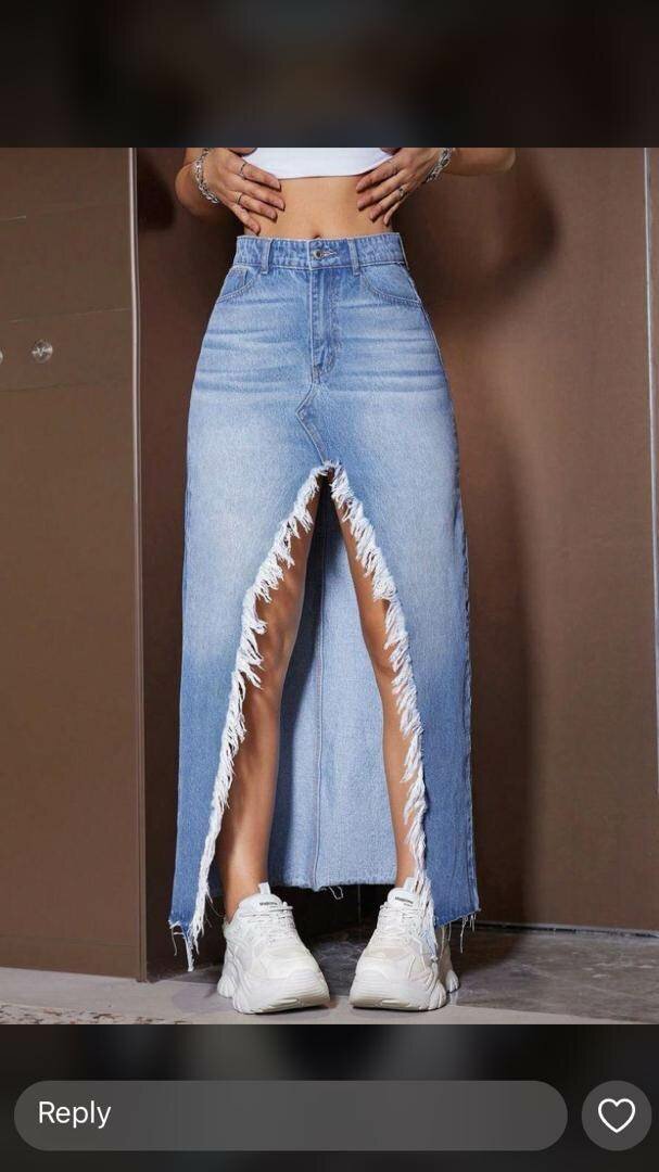 Denim skirts