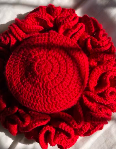 Ruffled hats 