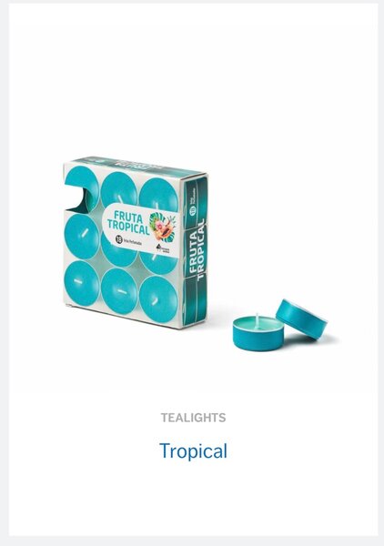 Bougies chauffe-plat tropicales