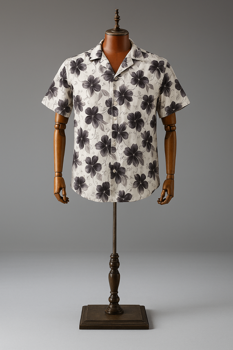 Chemise en soie mixte