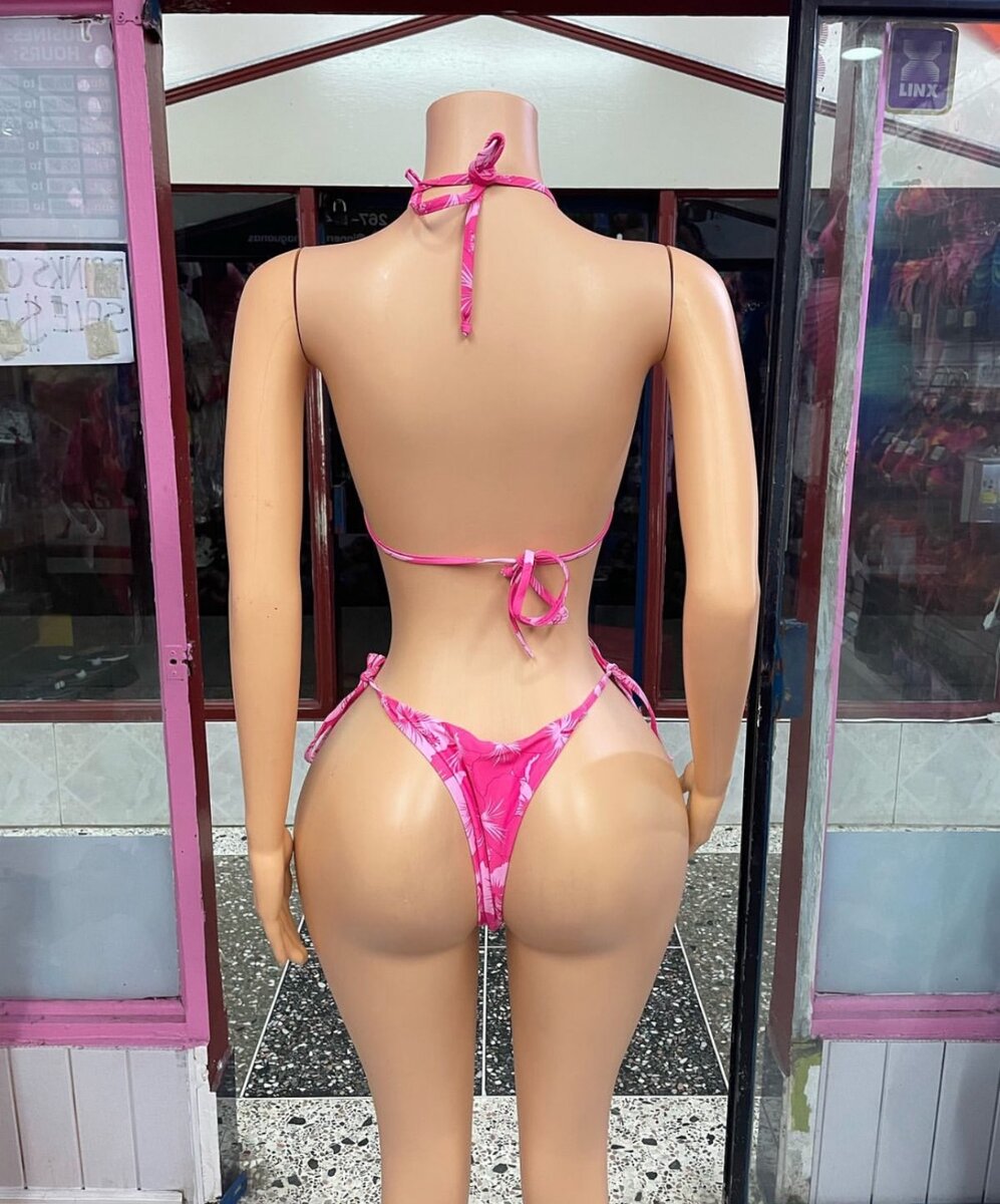 Pink swimming
