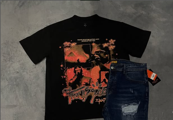 black t-shirt