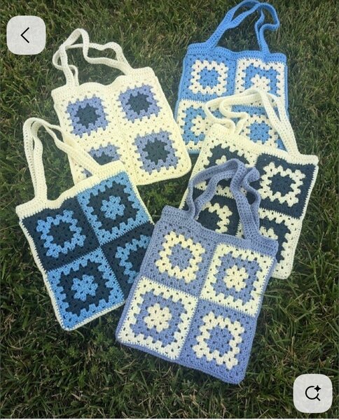 Sac en crochet fait main élégant