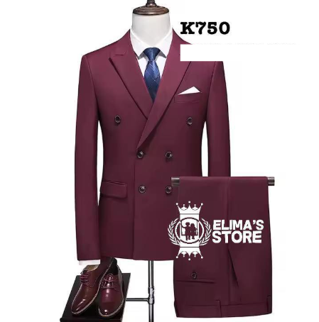men's red suit