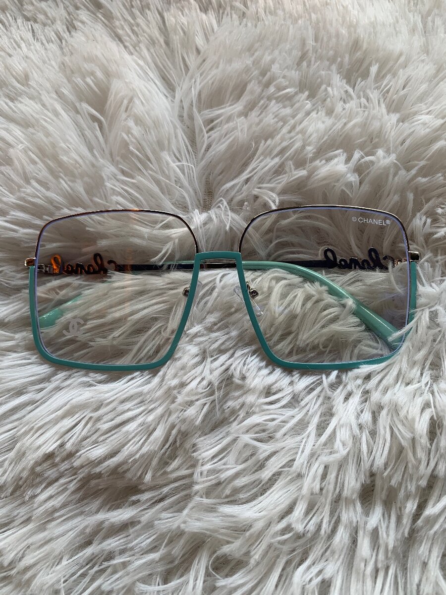Chanel blue lens frame