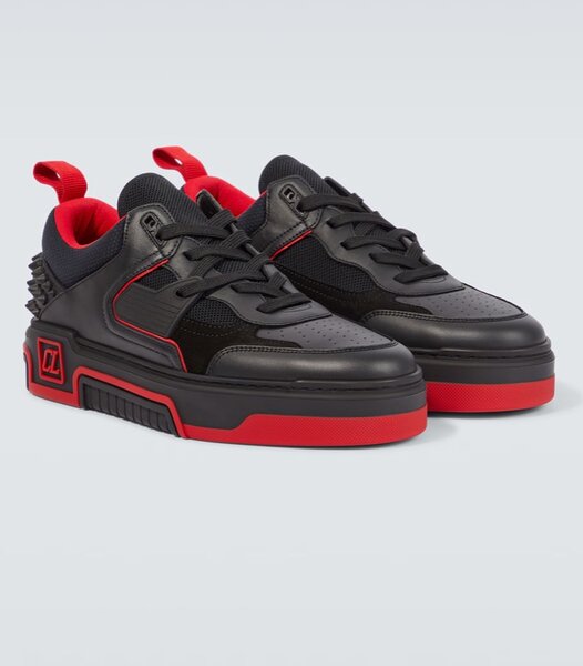 Astroloubi leather and suede sneakers