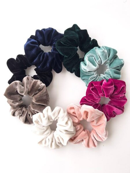 Chouchou en velours tendance