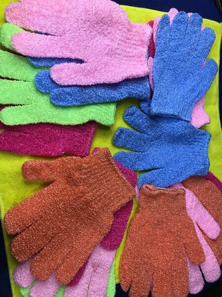 Gants Exfoliants Colorés