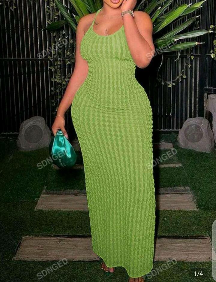 Robe Maxie Verte Élégante