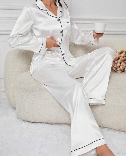 Satin pajamas