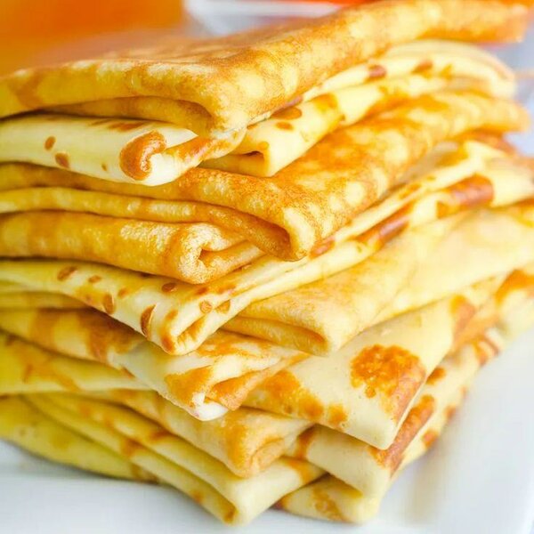 Crêpes  nature sucrées