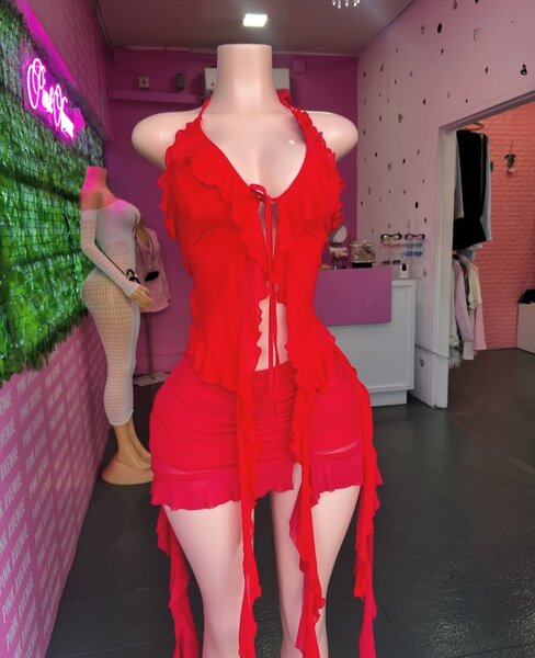 Red dress