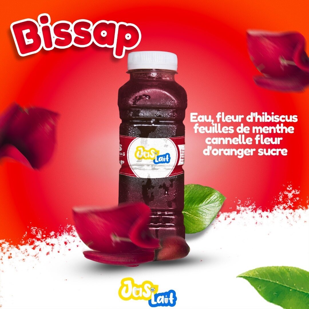 JUS DE FLEUR D´HIBISCUS (Bissap) Avec sucre