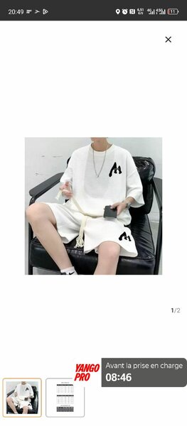 Ensemble décontracté blanc