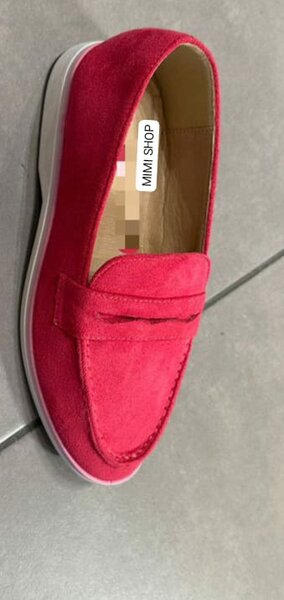 Mocassins Femme Suède Rose Élégant