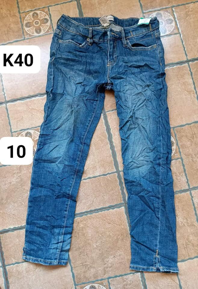 straight blue jeans