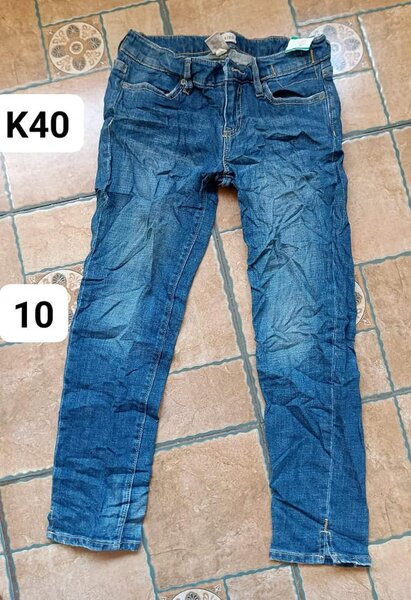 straight blue jeans