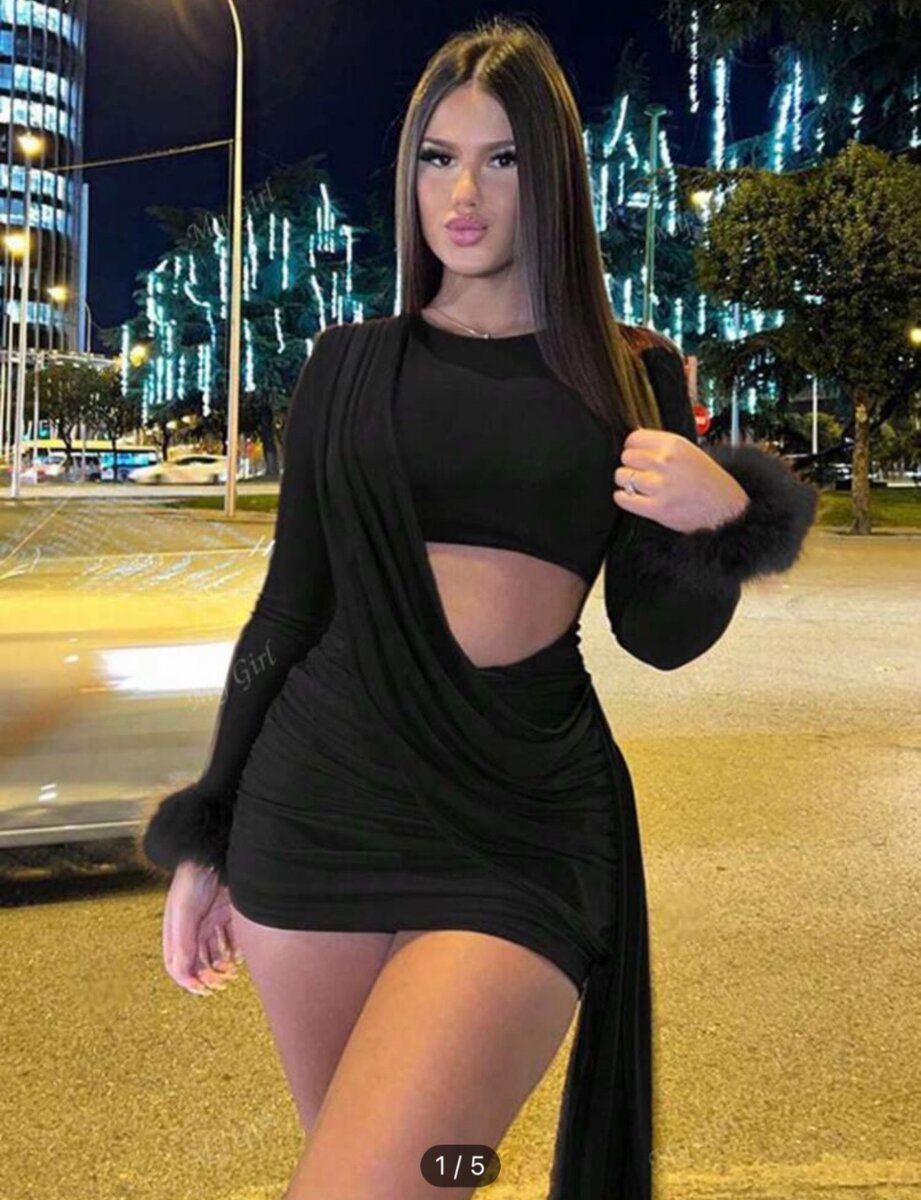 Robe noire élégante soirée
