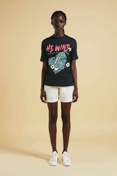 T-shirt oversize graphique