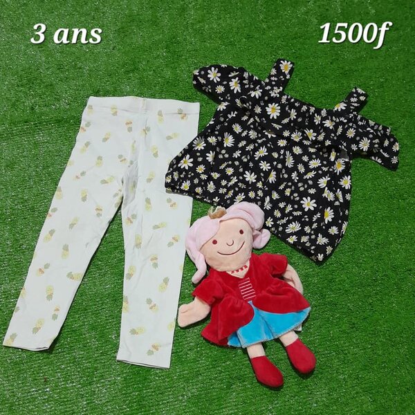Ensemble pour fille, haut + pantalon, 3 ans