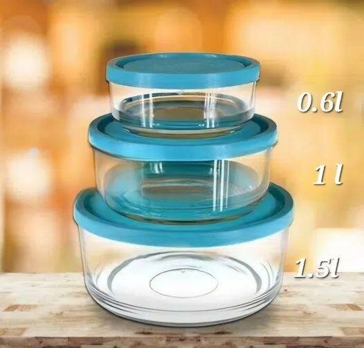 3 bols en verre