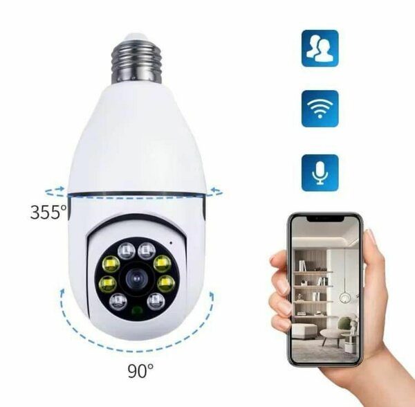 Caméra Wi-Fi panoramique LED