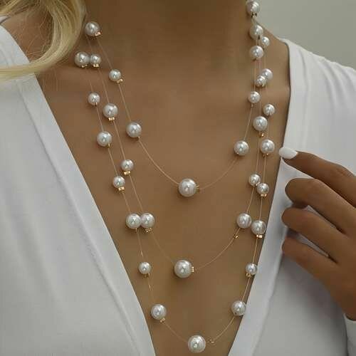 Collier élégant en perles