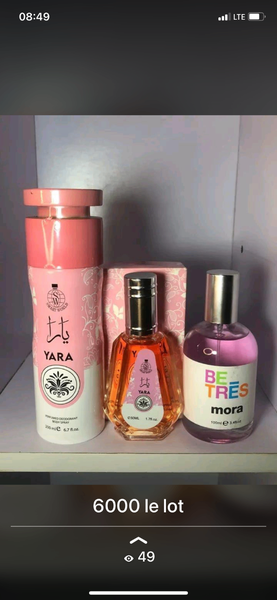 Ensemble de parfums séduisants