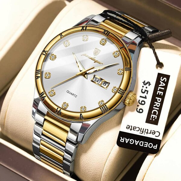 Montre homme en acier luxe