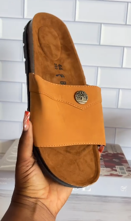 Brown Timberland sneakers