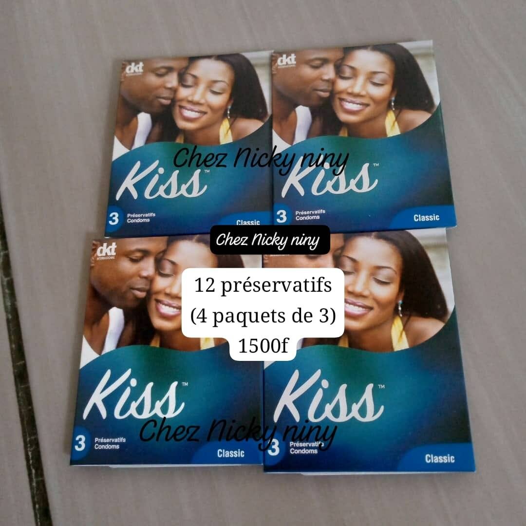 Lot de 12 préservatifs kiss