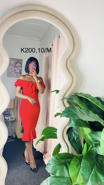 red dress