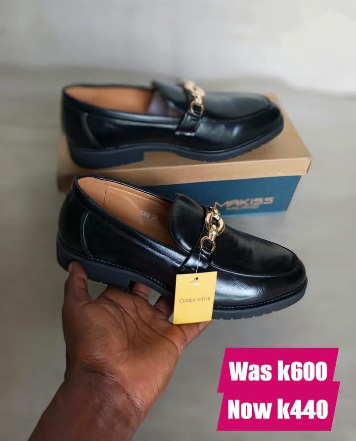 black loafers