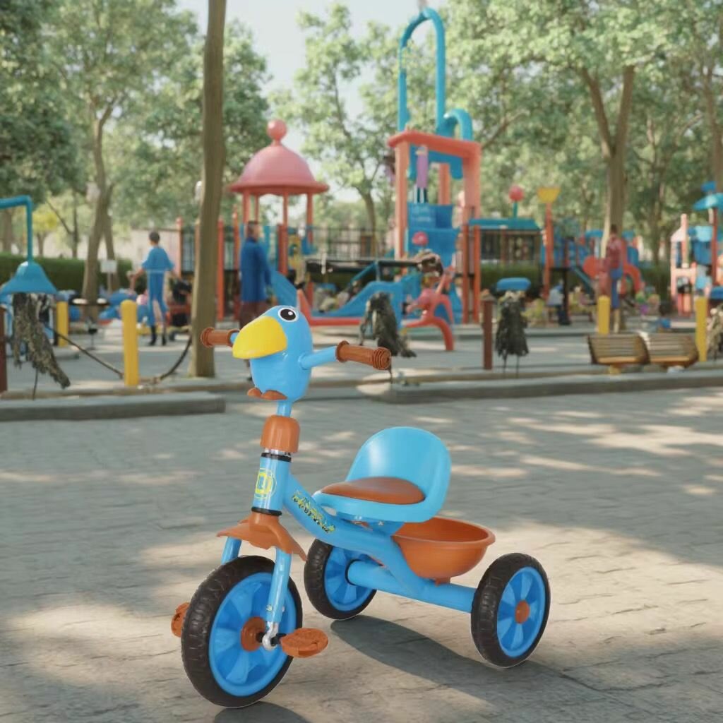 Tricycle Enfant Vert et Bleu