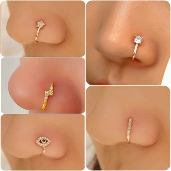 Faux piercing et chaîne
