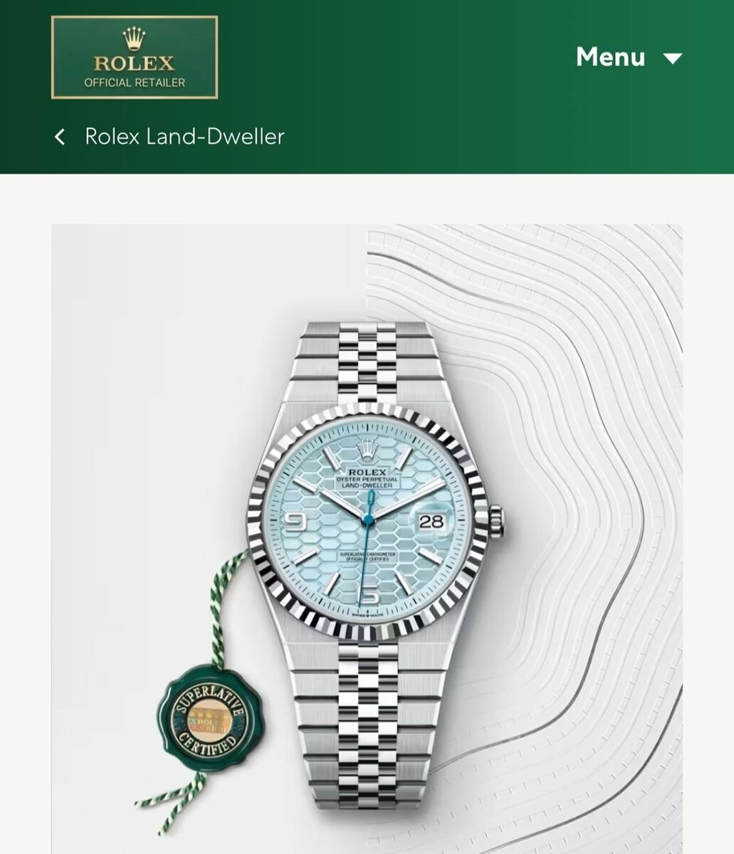 Montre Rolex Land-Dweller