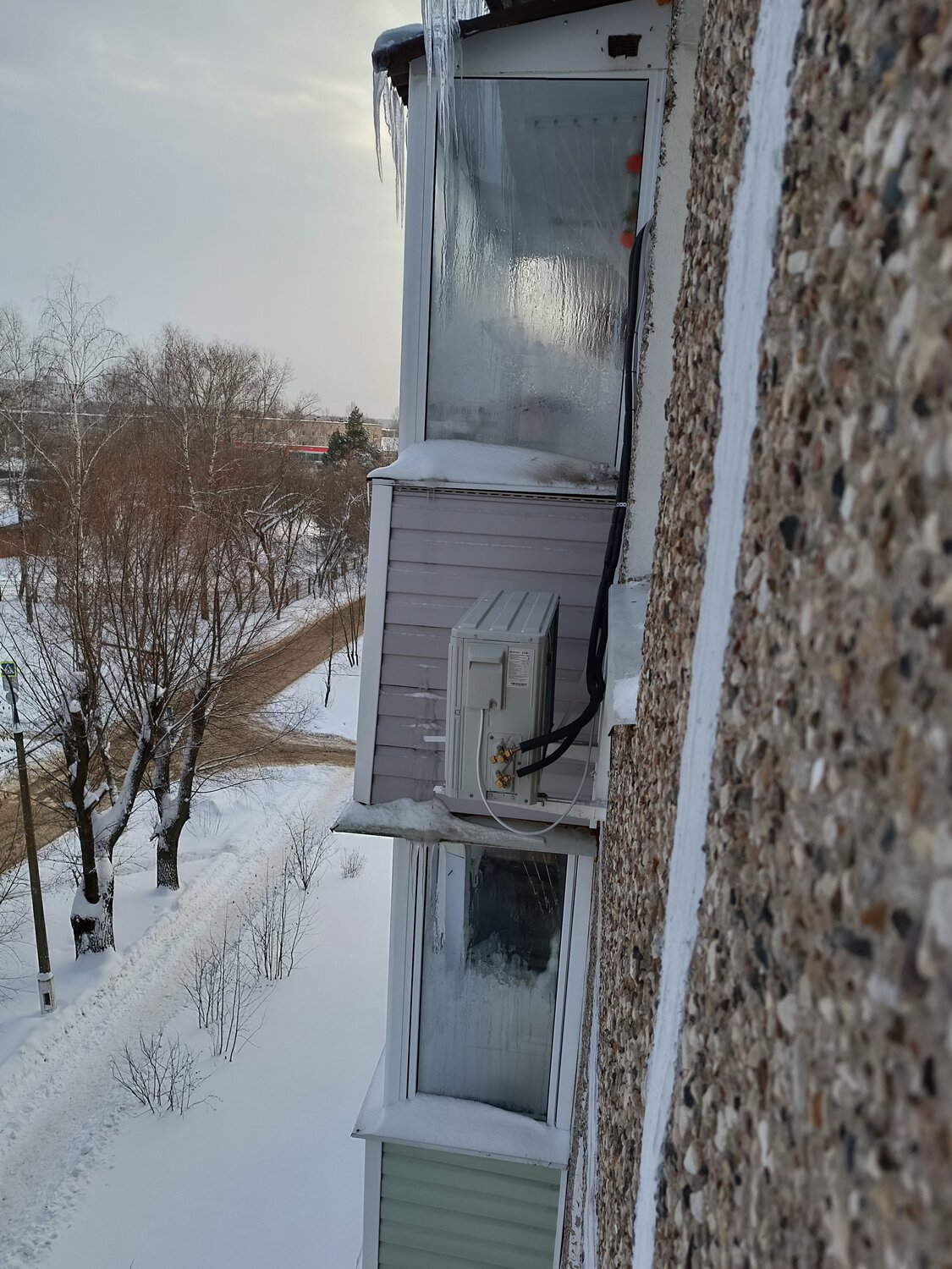 зимой, снег, зимние набережные челны, снег на улице, снег летит в ельце