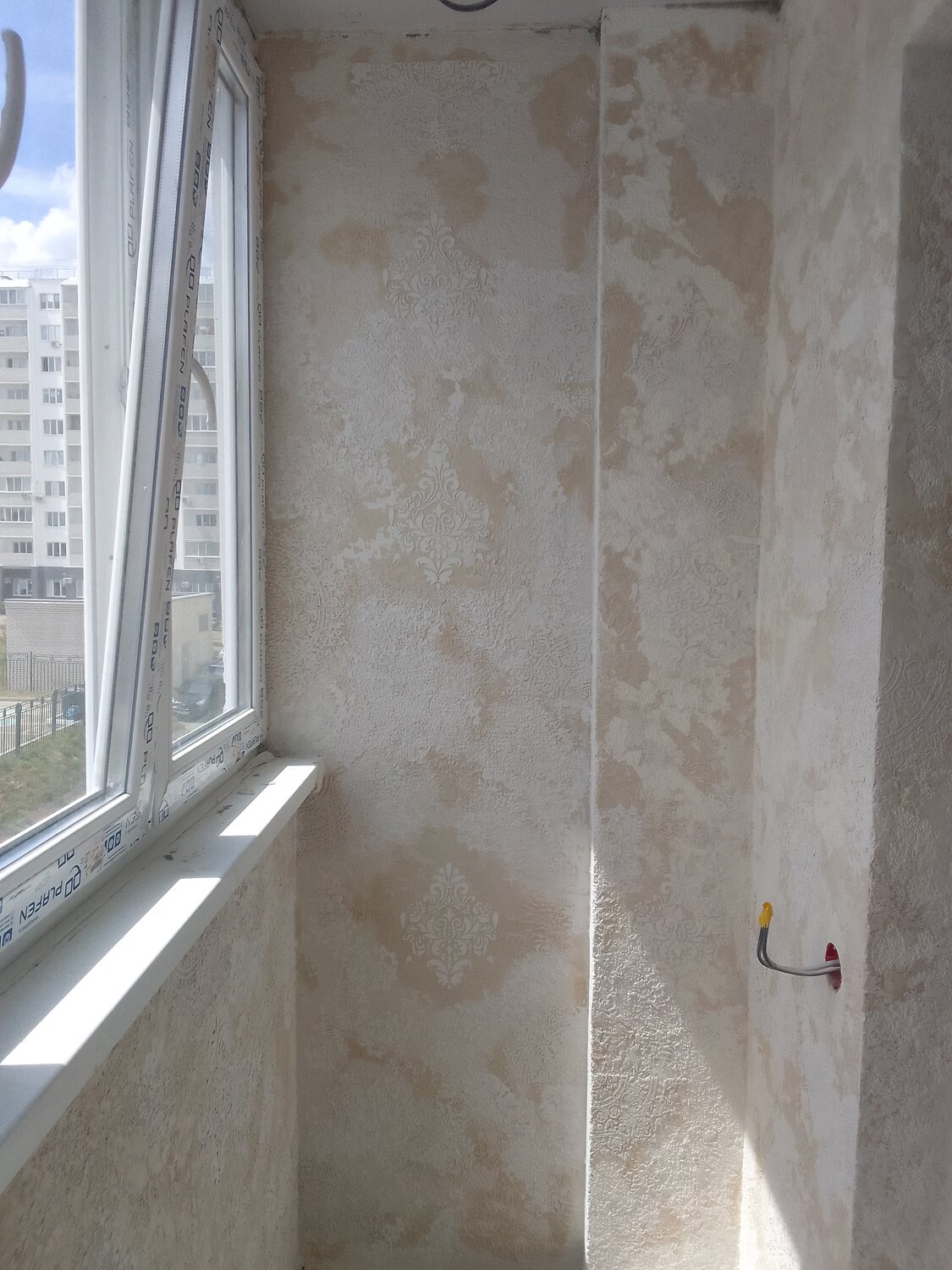 декоративная штукатурка на балкон