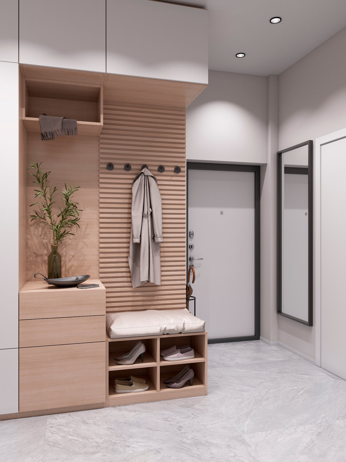 прихожая дизайн, прихожая в современном стиле дизайн, интерьер прихожей, прихожая интерьер, прихожая в современном стиле