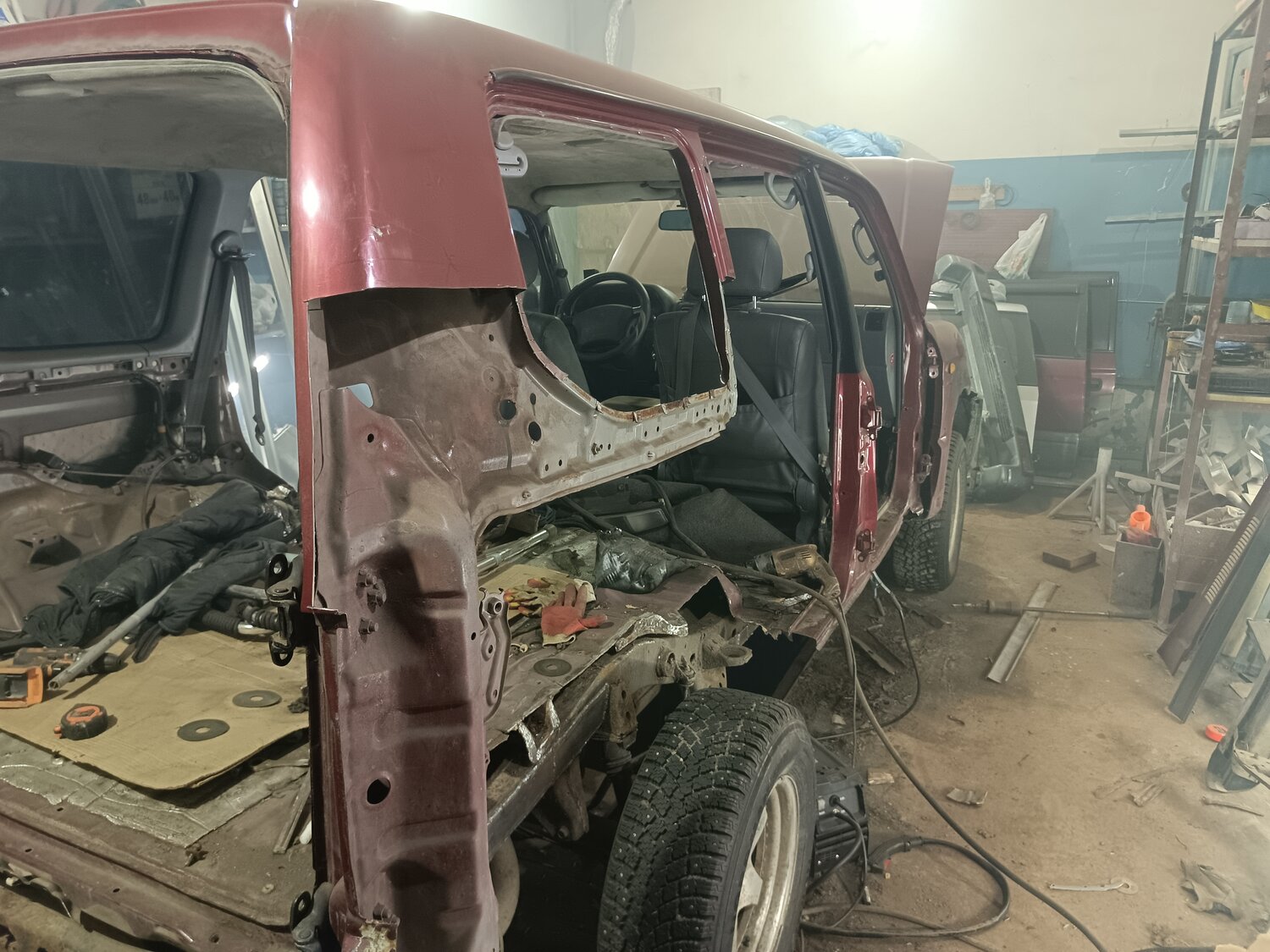 кузов паджеро 2, кузовной ремонт, ленд крузер 80, toyota land cruiser 80, кузов