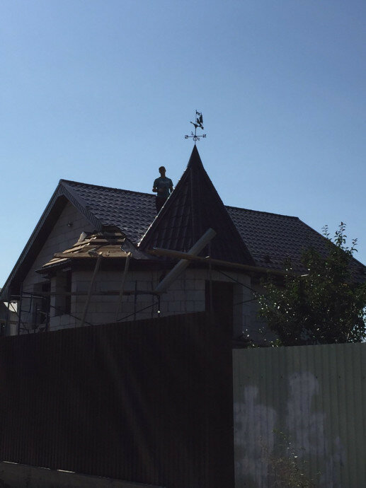 флюгер на крышу дома, башни, флюгер на крыше, крыша, крыша частного дома