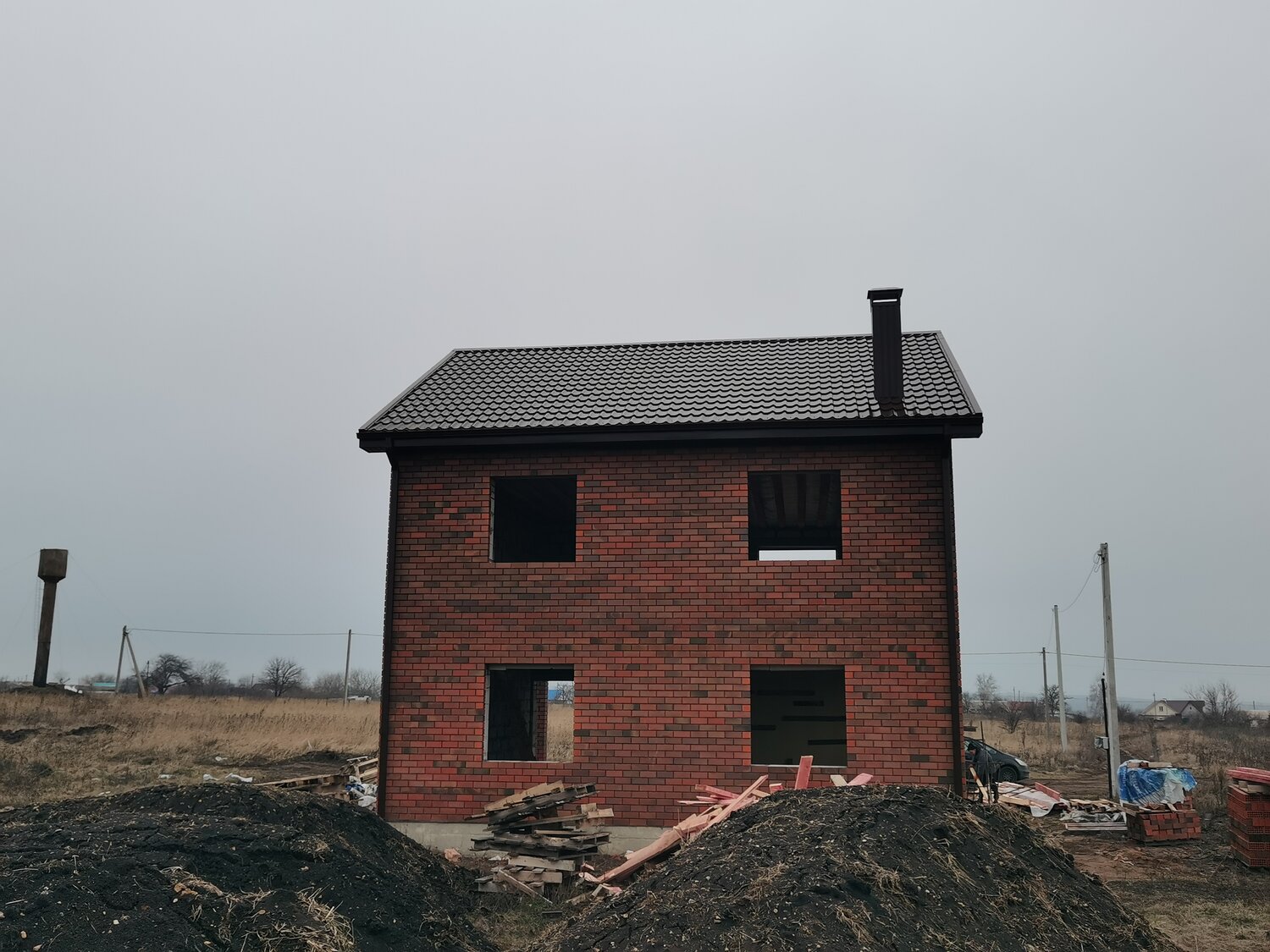 дом в, коттедж, кирпичные дома, 2 этажные дома, частного дома